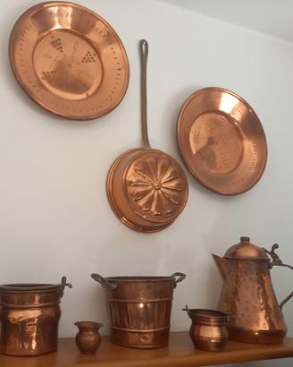 oggettistica per  cucina in rame 