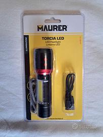 Torcia a Led ricaricabile Maurer