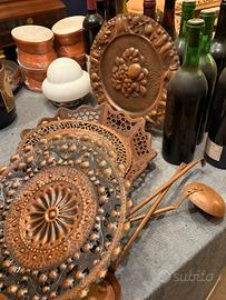 Piatti in rame e accessori