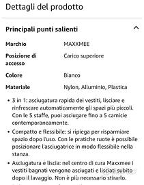 asciugatrice e stira camice