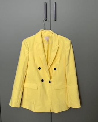 Blazer doppiopetto giallo pastello- H&M