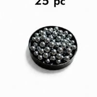 25 pallini in acciaio 7 mm per fionda