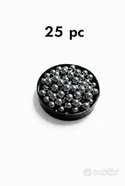 25 pallini in acciaio 7 mm per fionda