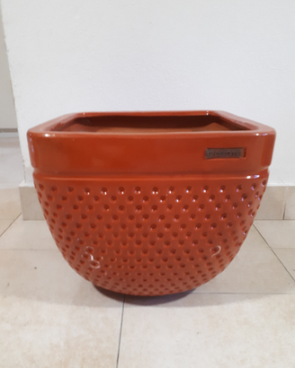Portavaso ceramica decorativo marca Deroma 35x35cm