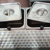 SCOGLI CIOCCOLATA IN ACCIAIO - 2 VASCHE