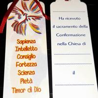 Confezione da 16 segnalibri in legno Santa Cresima