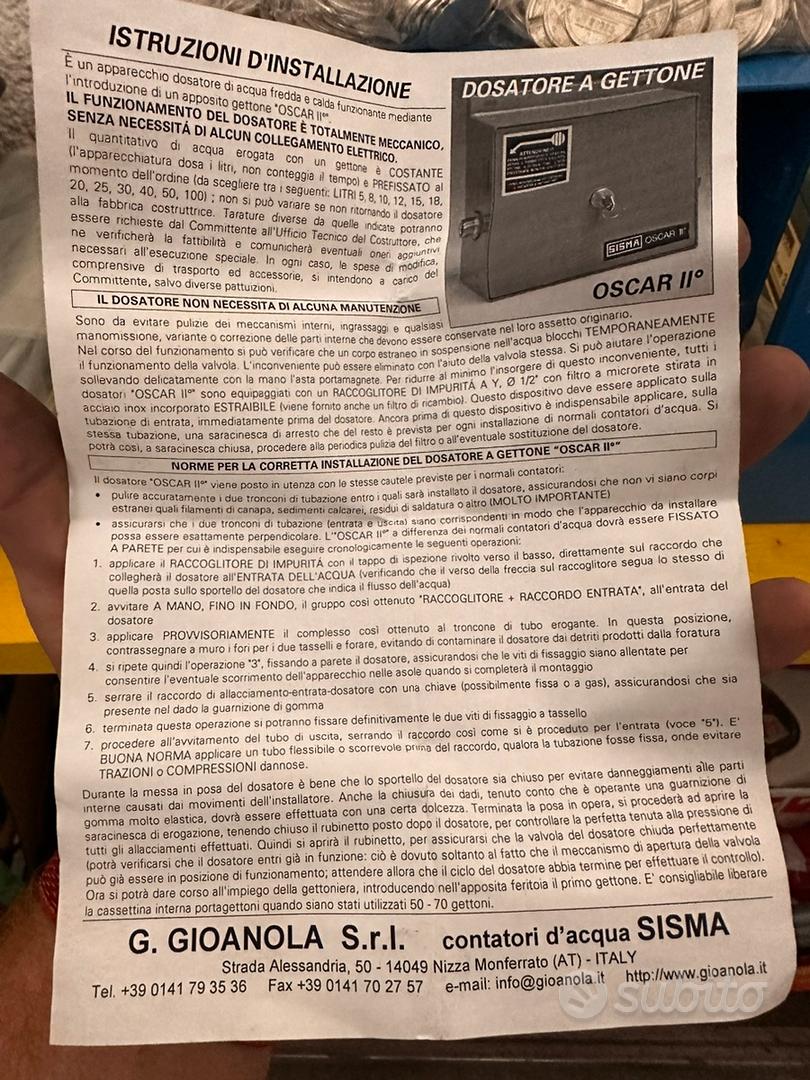 G. GIOANOLA S.r.l. contatori d'acqua SISMA - Contatori per acqua