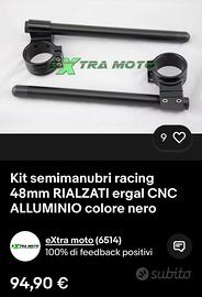 Semimanubri cnc racing 48 mm