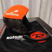 Casco fis  rossignol carbonio & mentoniera