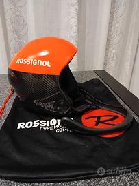 Casco fis  rossignol carbonio & mentoniera