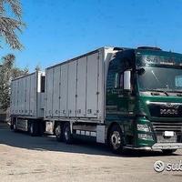 Man tgx 580 e6 autotreno frigo 7.45 + 7.45 fna 29