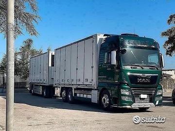 Man tgx 580 e6 autotreno frigo 7.45 + 7.45 fna 29