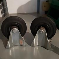 Ruote ø 125 mm 110 kg gomma supporto fisso