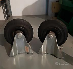 Ruote ø 125 mm 110 kg gomma supporto fisso