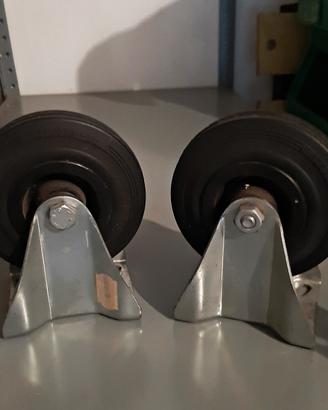 Ruote ø 125 mm 110 kg gomma supporto fisso