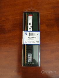 8gb RAM Ddr4 Kingston 2400MT/s