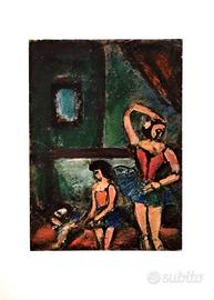 Litografia "Dancer with a White Dog"