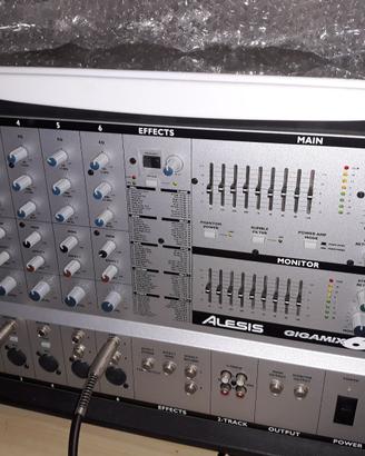 mixer alesis amplificato casse lem stativi e cavi