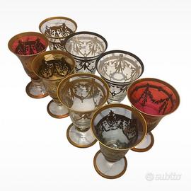 Set 8 bicchieri Comolla Milano stile classico