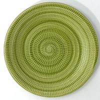 Excelsa Old Italy piatto, ceramica, verde, D 20 cm