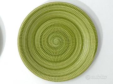 Excelsa Old Italy piatto, ceramica, verde, D 20 cm