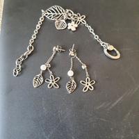 orecchine e bracciale fossil