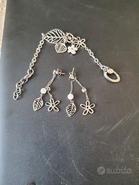 orecchine e bracciale fossil