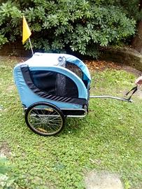 carrello trasporto cani per bicicletta 
