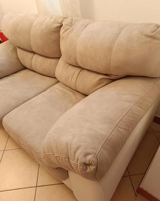 Divano 2 posti colore beige / tortora 