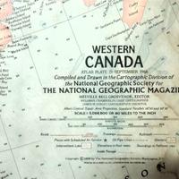 Tre carte geografiche National Geograph