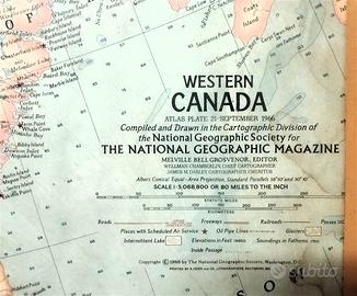 Tre carte geografiche National Geograph