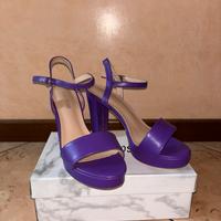 Scarpe Viola con Tacco