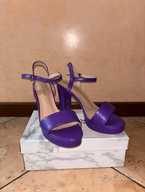 Scarpe Viola con Tacco