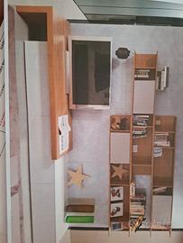 soggiorno about day rovere grey e laccato avorio