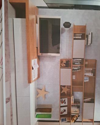 soggiorno about day rovere grey e laccato avorio