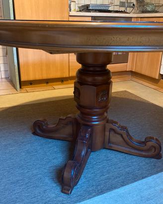 Tavolo tondo  allungabile in legno