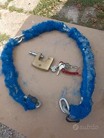 lucchetto yale più catena 120 cm più 3 chiavi 