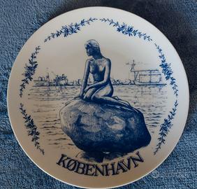 Piatto porcellana Bygdo Copenhagen con Sirena