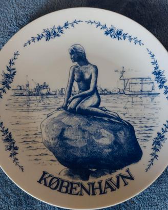 Piatto porcellana Bygdo Copenhagen con Sirena