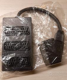 Presa SCART multipla, da uno a tre, NUOVA