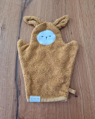 Guanto da bagno in cotone e bambù Fabelab