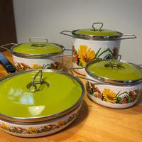 vintage anni 70 - pentole smaltate SILTAL