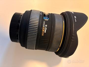 Obiettivo Sigma 10-20 mm attacco Nikon