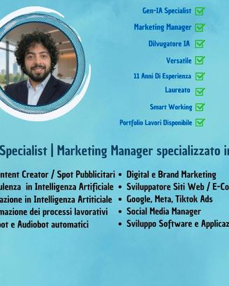 Specialista dell'Intelligenza Artificiale