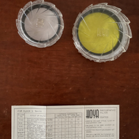 2 Filtri HOYA fotografici – UV, Arancio e Giallo