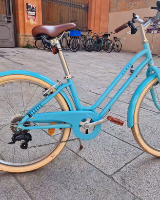 Bici città bambina 9 -12 anni 24 pollici ELOPS 500