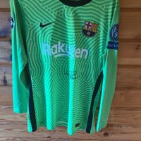 Maglia Champions Barcellona autografata
