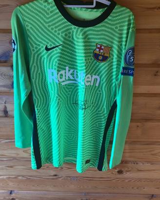 Maglia Champions Barcellona autografata