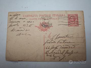 Cartolina 1918 Genova Re Vittorio Emanuele III