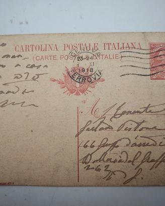 Cartolina 1918 Genova Re Vittorio Emanuele III